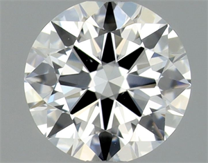 Picture of Natural Diamond 0.40 Carats, Round with Excellent Cut, F Color, VS2 Clarity and Certified by GIA