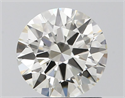 Natural Diamond 1.05 Carats, Round with Excellent Cut, H Color, VVS2 Clarity and Certified by IGI