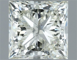 Picture of Natural Diamond 1.01 Carats, Princess with  Cut, K Color, VS1 Clarity and Certified by IGI