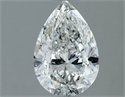 Natural Diamond 0.90 Carats, Pear with  Cut, H Color, SI2 Clarity and Certified by GIA