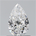 Natural Diamond 0.70 Carats, Pear with  Cut, E Color, VVS2 Clarity and Certified by GIA