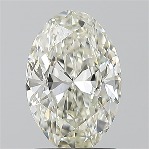 Foto Diamante Natural 1.30 quilates, Ovalado , Color K, claridad SI1 y certificado GIA de
