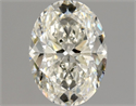 Natural Diamond 1.01 Carats, Oval with  Cut, J Color, SI2 Clarity and Certified by GIA