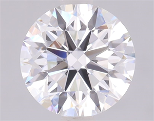 Picture of Lab Grown Diamond 2.02 Carats, Round with Ideal Cut, D Color, IF Clarity and Certified by IGI