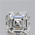 Natural Diamond 1.01 Carats, Asscher with  Cut, H Color, VVS1 Clarity and Certified by GIA