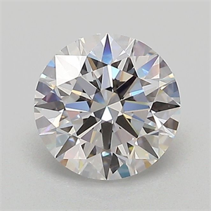 Picture of Lab Grown Diamond 1.01 Carats, Round with Ideal Cut, D Color, VVS2 Clarity and Certified by IGI