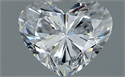 Natural Diamond 0.30 Carats, Heart with  Cut, D Color, VVS2 Clarity and Certified by GIA