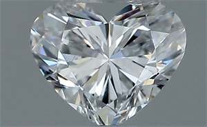 Picture of Natural Diamond 0.30 Carats, Heart with  Cut, D Color, VVS2 Clarity and Certified by GIA