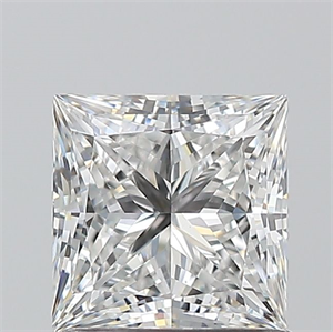 Picture of Natural Diamond 1.07 Carats, Princess with  Cut, E Color, VS1 Clarity and Certified by GIA