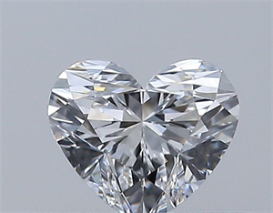 Picture of Natural Diamond 0.32 Carats, Heart with  Cut, D Color, IF Clarity and Certified by GIA