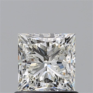Picture of Natural Diamond 0.84 Carats, Princess with  Cut, I Color, VVS1 Clarity and Certified by GIA