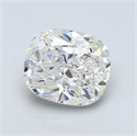 Natural Diamond 0.90 Carats, Cushion with  Cut, H Color, I1 Clarity and Certified by GIA