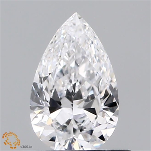 Picture of Natural Diamond 0.55 Carats, Pear with  Cut, D Color, VVS1 Clarity and Certified by GIA
