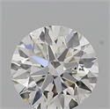 Natural Diamond 0.51 Carats, Round with Excellent Cut, H Color, SI1 Clarity and Certified by GIA