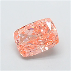 Picture of Lab Grown Diamond 1.73 Carats, CUSHION MODIFIED with  Cut, Fancy Intense Pink Color, VVS2 Clarity and Certified by IGI