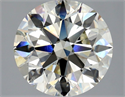 Natural Diamond 3.04 Carats, Round with Excellent Cut, L Color, SI1 Clarity and Certified by GIA