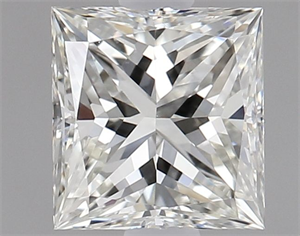 Picture of Natural Diamond 0.90 Carats, Princess with  Cut, K Color, VS1 Clarity and Certified by GIA