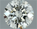 Natural Diamond 0.50 Carats, Round with Excellent Cut, M Color, VVS2 Clarity and Certified by GIA