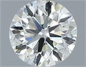 Natural Diamond 0.58 Carats, Round with Very Good Cut, H Color, VS1 Clarity and Certified by IGI