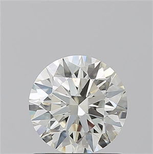 Picture of Natural Diamond 0.96 Carats, Round with Excellent Cut, L Color, SI2 Clarity and Certified by GIA