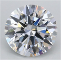 Del inventario de diamantes de laboratorio, 1.58 quilates, Redondo , Color D, claridad VVS2 y certificado IGI