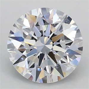 Picture of Lab Grown Diamond 1.02 Carats, Round with Ideal Cut, D Color, VS2 Clarity and Certified by IGI