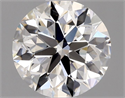 Natural Diamond 0.85 Carats, Round with Excellent Cut, F Color, VVS2 Clarity and Certified by GIA