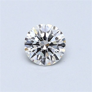 Picture of Natural Diamond 0.40 Carats, Round with Very Good Cut, F Color, VVS2 Clarity and Certified by GIA