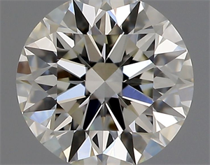 Picture of Natural Diamond 0.42 Carats, Round with Excellent Cut, I Color, VVS2 Clarity and Certified by GIA