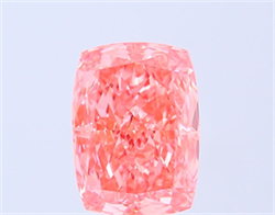 Picture of Lab Grown Diamond 3.93 Carats, CUSHION MODIFIED with  Cut, Fancy Vivid Pink Color, VS1 Clarity and Certified by IGI