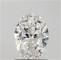 Natural Diamond 1.20 Carats, Oval with  Cut, G Color, SI2 Clarity and Certified by GIA