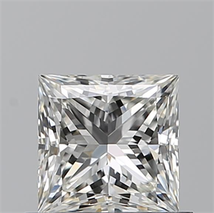 Picture of Natural Diamond 0.73 Carats, Princess with  Cut, I Color, IF Clarity and Certified by GIA