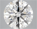 Lab Grown Diamond 5.51 Carats, Round with Ideal Cut, G Color, VS2 Clarity and Certified by IGI