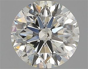 Picture of Natural Diamond 1.08 Carats, Round with Excellent Cut, K Color, I1 Clarity and Certified by GIA
