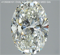 Natural Diamond 1.50 Carats, Oval with  Cut, I Color, SI2 Clarity and Certified by GIA