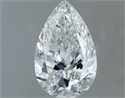 Natural Diamond 0.70 Carats, Pear with  Cut, F Color, SI1 Clarity and Certified by GIA