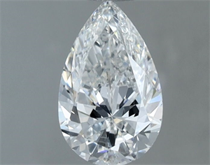 Picture of Natural Diamond 0.70 Carats, Pear with  Cut, F Color, SI1 Clarity and Certified by GIA