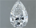 Diamante Natural 0.70 quilates, De pera , Color F, claridad SI1 y certificado GIA