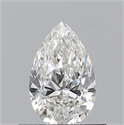 Natural Diamond 0.52 Carats, Pear with  Cut, H Color, VS1 Clarity and Certified by GIA