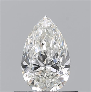 Picture of Natural Diamond 0.52 Carats, Pear with  Cut, H Color, VS1 Clarity and Certified by GIA