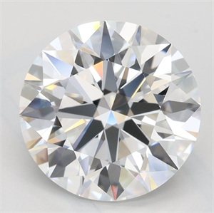Picture of Lab Grown Diamond 3.19 Carats, Round with Excellent Cut, D Color, VVS1 Clarity and Certified by GIA