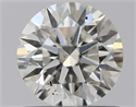 Natural Diamond 0.70 Carats, Round with Excellent Cut, J Color, SI2 Clarity and Certified by GIA