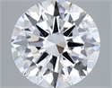 Lab Grown Diamond 3.00 Carats, Round with Excellent Cut, D Color, VS1 Clarity and Certified by IGI