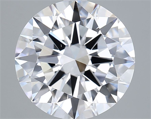 Picture of Lab Grown Diamond 3.00 Carats, Round with Excellent Cut, D Color, VS1 Clarity and Certified by IGI