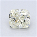 Natural Diamond 1.01 Carats, Cushion with  Cut, N Color, SI2 Clarity and Certified by GIA
