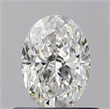 Natural Diamond 0.55 Carats, Oval with  Cut, G Color, VS2 Clarity and Certified by GIA
