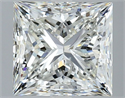 Natural Diamond 4.02 Carats, Princess with  Cut, I Color, VS2 Clarity and Certified by GIA