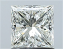 Natural Diamond 1.01 Carats, Princess with  Cut, H Color, VVS1 Clarity and Certified by IGI