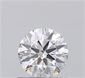 Natural Diamond 0.50 Carats, Round with Excellent Cut, F Color, SI1 Clarity and Certified by IGI
