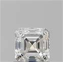 Diamante Natural 0.90 quilates, Asscher , Color I, claridad VVS1 y certificado GIA